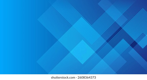 Modern abstract blue background with vibrant gradient squares, minimalist geometric design, and simple elements. Ideal for headers, covers, wallpapers, presentations, banners, and business.