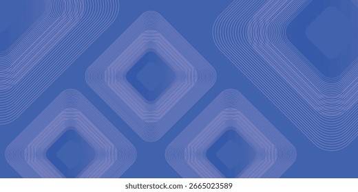 Fundo azul abstrato moderno. Formas quadradas de gradiente vibrantes. Design geométrico minimalista. Elementos simples. Gráfico futurista. Terno para cabeçalho, tampa,