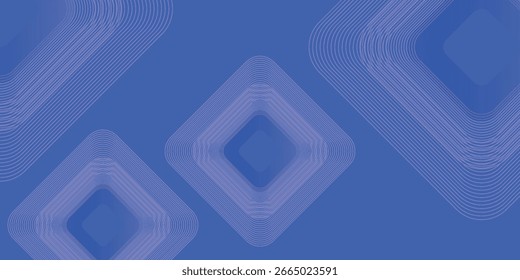 Modern abstract blue background. Vibrant gradient square shapes. Minimalist geometric design. Simple elements. Futuristic graphic. Suit for header, cover,