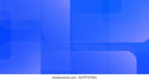 Fondo azul abstracto moderno. Formas cuadradas de gradiente vibrante. Diseño geométrico minimalista. Elementos simples. Gráfico futurista. Traje para la cabecera, cubierta,