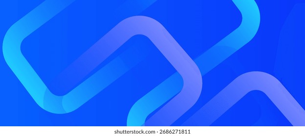 Fundo azul abstrato moderno. Formas quadradas de gradiente vibrantes. Design geométrico minimalista. Elementos simples. Gráfico futurista. Terno para cabeçalho, capa, papel de parede, apresentação, banner, negócios