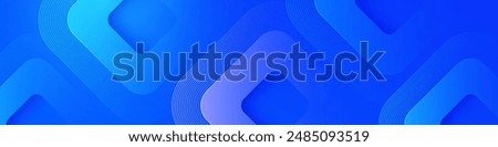 Modern abstract blue background. Vibrant gradient square shapes. Minimalist geometric design. Simple elements. Futuristic graphic. Suit for header, cover, wallpaper, presentation, banner, business