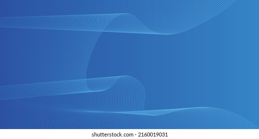 Fondo azul abstracto moderno con líneas onduladas