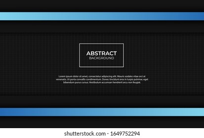 Modern abstract blue and black background design