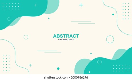 Modern Abstract Blue Flat Curve Geometric In White Background. Good For Presentation, Poster Or Banner.