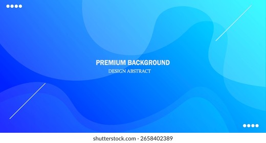 Fondo fluido azul abstracto moderno con Gradientes lisos y Elementos geométricos, ideal para diseño digital, Anuncios de negocios y presentaciones de tecnología
