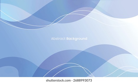 Modern Abstract Blue Geometric Background. Overlapping Triangle, Circle, and Square Shapes with Smooth Gradient Technology Pattern Design.