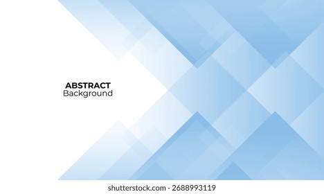 Fundo Geométrico Azul Abstrato Moderno. Sobreposição de formas de triângulo, círculo e quadrado com design de padrão de tecnologia de gradiente suave.