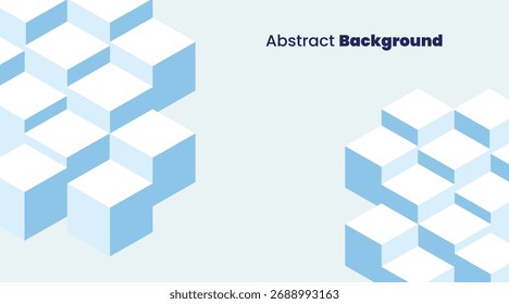 Modern Abstract Blue Geometric Background. Overlapping Triangle, Circle, and Square Shapes with Smooth Gradient Technology Pattern Design.