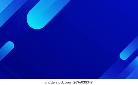 Modern abstract blue geometric background. Dynamic sound wave. Design element. Vector illustration