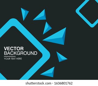 Modern abstract blue geometry background, suitable for background banners, business cards, presentations