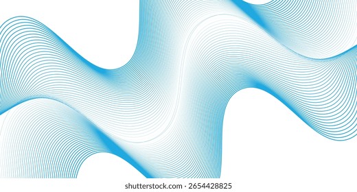 modern abstract blue gradient background with shining lines waves for banner, poster, cover, brochure, flyer, website
