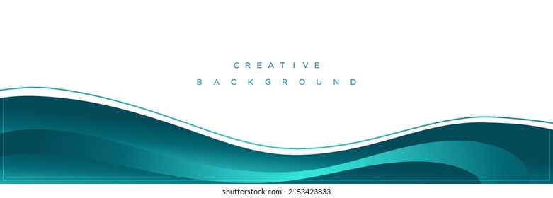 Modern abstract blue gradient banner background design