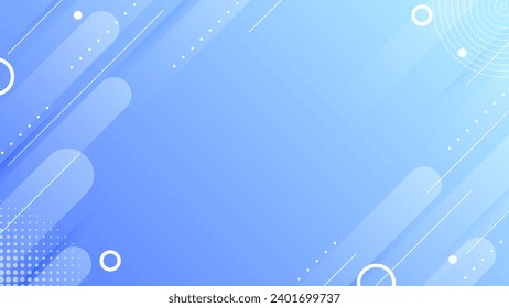 Fondo dinámico de degradado azul abstracto moderno, plantilla geométrica mínima para banner, afiche, diseño web.