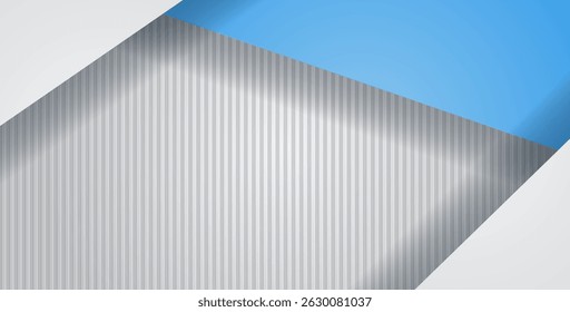 modern abstract blue gray color with geometric rectangle texture overlap layers background. eps10 vector