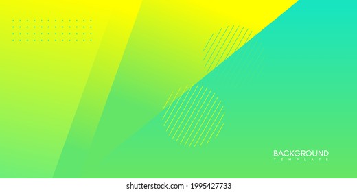 Moderno y abstracto fondo azul y verde. diseño de plantilla de vector