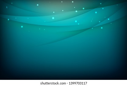 Modern abstract blue light background element