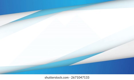 Modern abstract blue light and white gradient color background