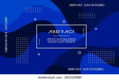 modern abstract blue liquid background. dynamic textured geometric elements design .can be used on posters, banners, web, and any more.