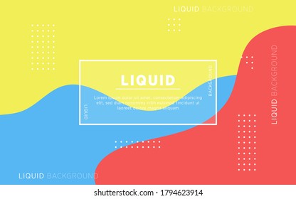 modern abstract blue liquid color background. dynamic textured geometric elements design.can be used on posters,banner,web and any more