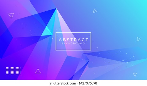 Modern Abstract Blue polygonal background, Web design template