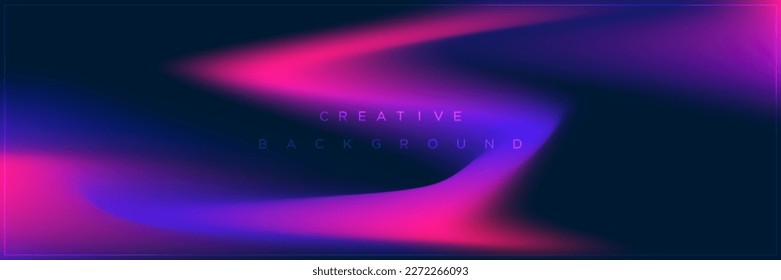 Modern abstract blue purple gradient banner background design	
