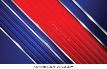 Fondo moderno abstracto azul y rojo