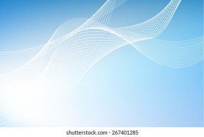 Modern abstract blue swoosh wave certificate background. Vector illustration. Clip-art