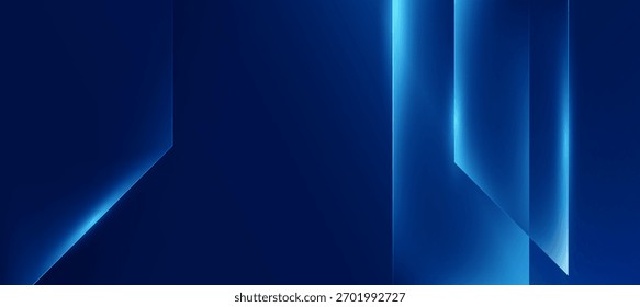 Moderner, abstrakter, blauer Technologiehintergrund. Tech-Banner für das Unternehmenskonzept. abstrakte High-Tech-Hintergrund, Vektorgrafik und Geschäft oder Präsentation