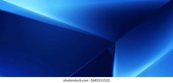 Moderne abstrakte blaue Technologie Banner mit geometrischen Formen