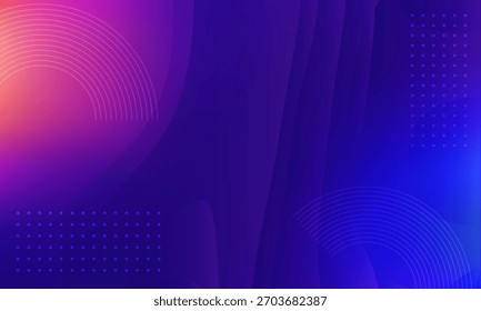 Fondo azul abstracto moderno, violeta con forma geométrica y Ilustración vectorial de efecto brillante. Ciencia, futurista, concepto de tecnología energética. Traje para los negocios, corporativo, Anuncio, telón de fondo.