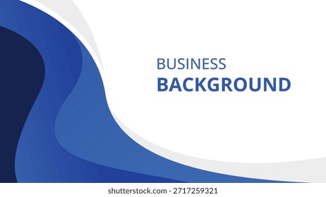 Fundo de onda azul abstrato moderno com espaço branco limpo, papel de parede de negócios vetorial, adequado para modelos, banners de venda, cartões de visita, brochuras, apresentações, web e páginas