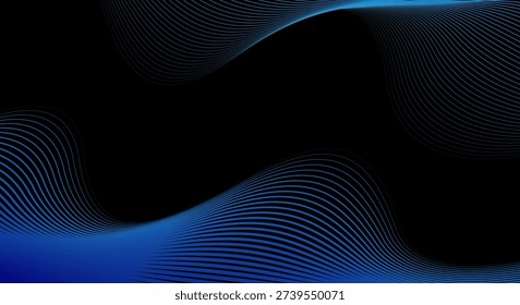 Líneas onda azul Abstractas