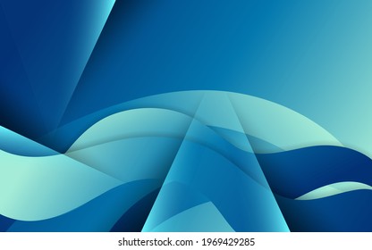modern abstract blue wave shape background design futuristic concept