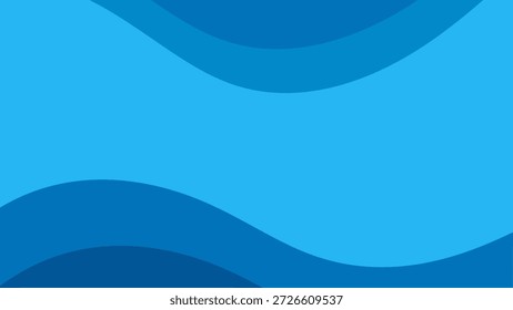 El diseño moderno de Vector de onda azul abstracto proporciona un fondo gráfico mínimo para un Fondo de pantalla profesional