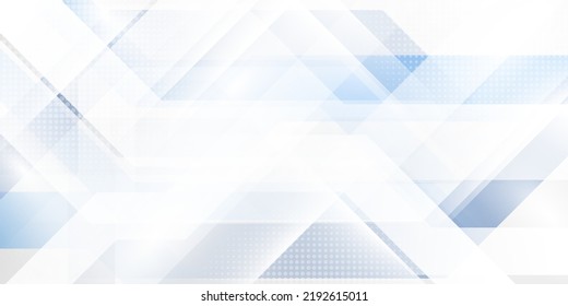 Moderna ilustración vectorial de diseño de fondo de tecnología azul y blanco abstracto