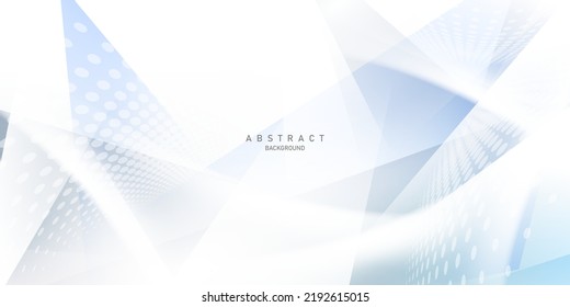 Moderna ilustración vectorial de diseño de fondo de tecnología azul y blanco abstracto