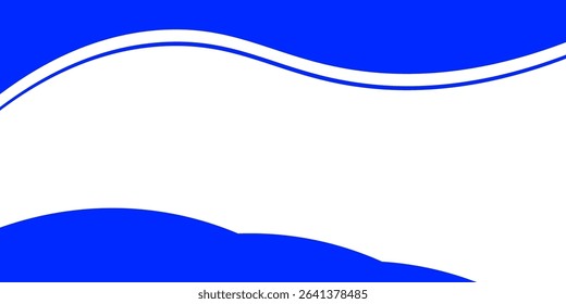 A modern abstract blue and white wave background featuring layered curved lines and bold color contrast. Perfect for banners, presentations, business templates, or digital graphics. eps 10.