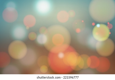 Modern abstract blur circular bokeh light beautiful backgrounds.  Elements for your graphic design, banner, website or presentation. Vector illustration  
 