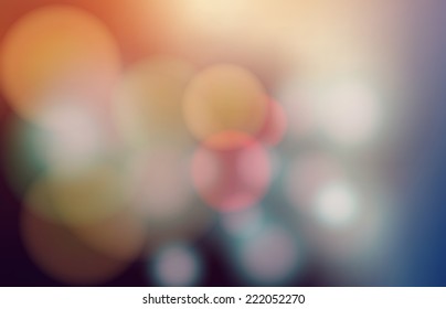Modern abstract blur circular bokeh light beautiful backgrounds.  Elements for your graphic design, banner, website or presentation. Vector illustration  

