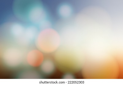 Modern abstract blur circular bokeh light beautiful backgrounds.  Elements for your graphic design, banner, website or presentation. Vector illustration  
