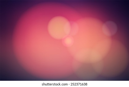 Modern abstract blur circular bokeh light beautiful backgrounds.  Elements for your graphic design, banner, website or presentation. Vector illustration  
