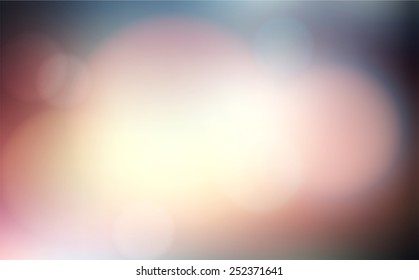 Modern abstract blur circular bokeh light beautiful backgrounds.  Elements for your graphic design, banner, website or presentation. Vector illustration  
