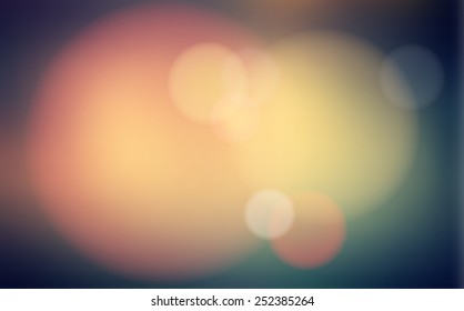 Modern abstract blur circular bokeh light beautiful backgrounds.  Elements for your graphic design, banner, website or presentation. Vector illustration  

