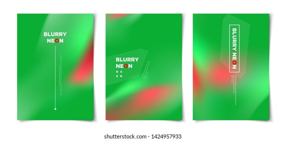 modern abstract blurry green background layout, cover, poster, wallpaper design template