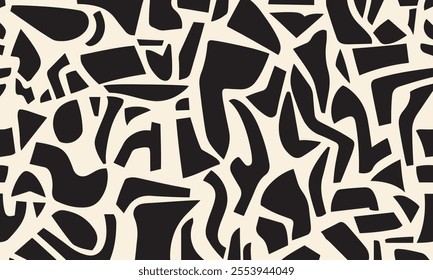 Modern Abstract bold Shapes geometric pattern for Textiles, Wallpapers, and Graphics project 