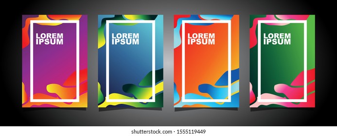 modern abstract book cover design. also suitable for flyer templates, brochures, web design