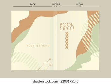 Moderne abstrakte Buchdecken, minimales Cover-Design. Farbiger geometrischer Hintergrund, Vektorgrafik. für Notebooks, Planer, Broschüren, Bücher, Kataloge