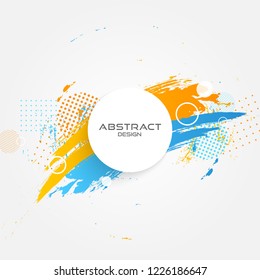 Modern abstract border, frame grunge design background. Vector, Illustratoin.