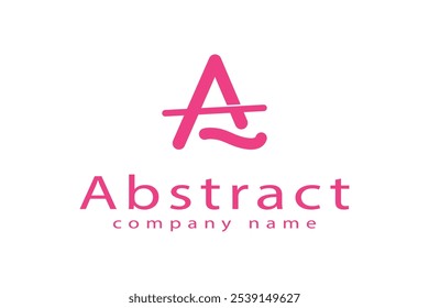 modern abstract branding and typography A letter logo for corporate identity